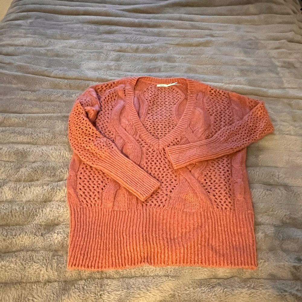 Kimchi Blue Sweater - Coral - small